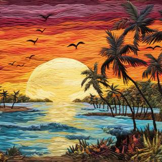 Serene Sunset Paradise