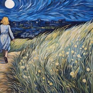 Wandering through Iris Fields