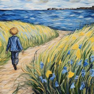 Wandering through Iris Fields