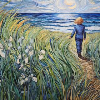 Wandering through Iris Fields