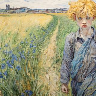 Wandering through Iris Fields