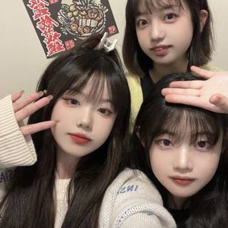 Me and Yuki and her sister 