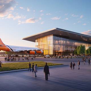 Skies Alive A Dynamic Airport Scene