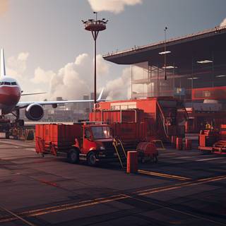 Skies Alive A Dynamic Airport Scene