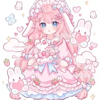 cute bunny anime girl