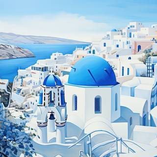 Serene Santorini Village