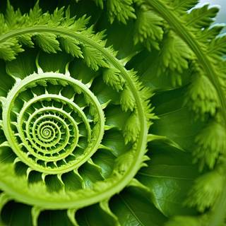 Spiraling Natures Pattern