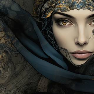 Embroidered Lady of the Night