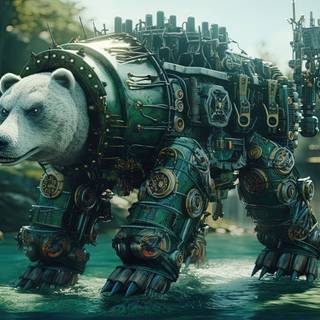 Clockwork Beast of the Steampunk Zoo