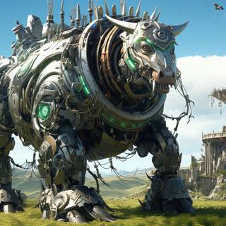 Clockwork Beast of the Steampunk Zoo