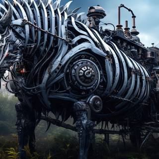 Clockwork Beast of the Steampunk Zoo