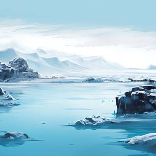 Tranquil Reflections of Blue Lagoon