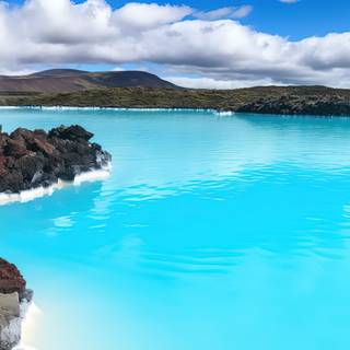 Tranquil Reflections of Blue Lagoon