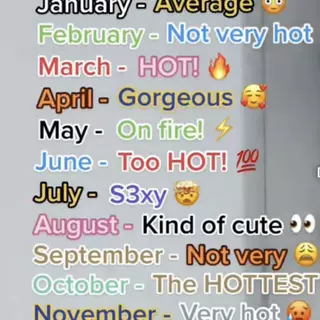 You b day month describes u