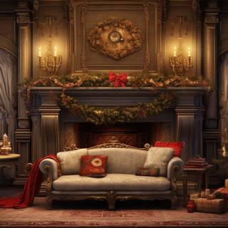 Festive Holiday Living Room