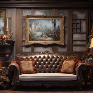 Festive Holiday Living Room
