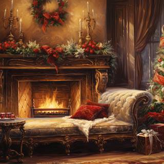 Festive Holiday Living Room