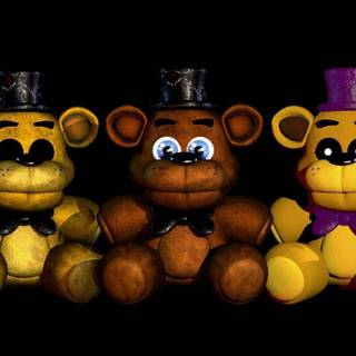 fredbear freddy and golden freddy plush