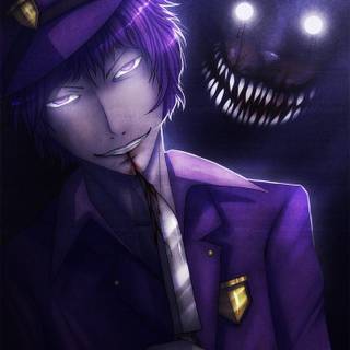 anime purple guy