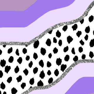 Purple Minimalist Cow Print