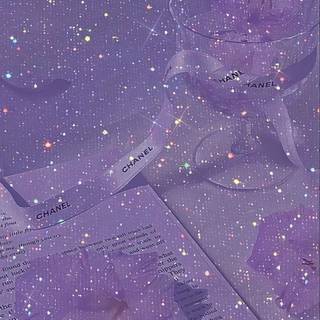sparkly light purple starionary