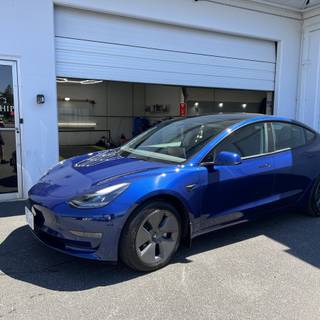 Nice blue Tesla