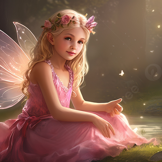 Pink Fairy With fairy dust