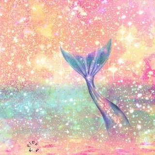 mermaid background Sunset tail