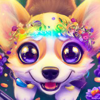 Kawaii Corgi Princess