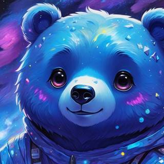 Blue Galaxy Bear