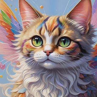 Rainbow cat