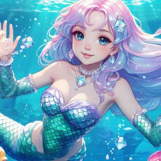 Diamond mermaid