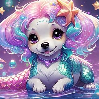 Kawaii Mermaid Dog 7