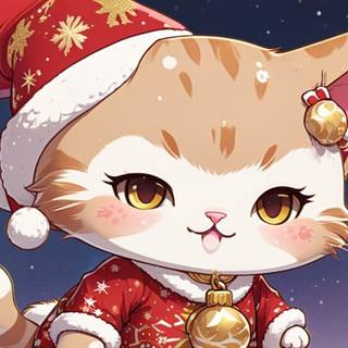 AI Christmas Kitty