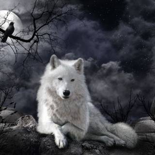 Le Corbeau tient Compagnie au Loup