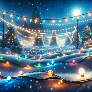 Enchanting Winter Holiday Lights by robokoboto