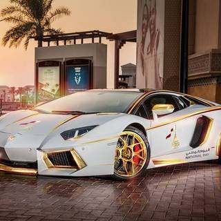 goldandwhite lambo