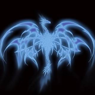 Blue Neon Dragon