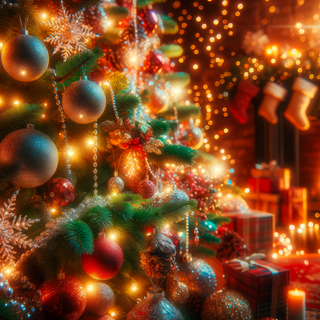 Christmas Tree Baubles by patrika