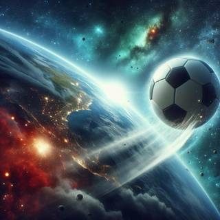 Soccer Ball In Space