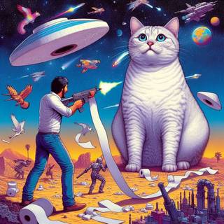 John Wick 3093. The space cat toilet paper war.