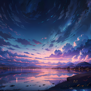 Sky and Landscape anime