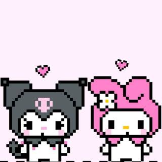 KUROMI AND MY MELODY!<3