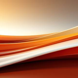 Amber Glow Lines on Black