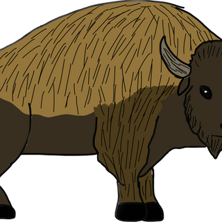 Ancient bison render 1