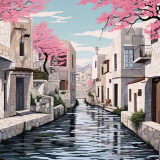 Rusticcore Greece Anime Art