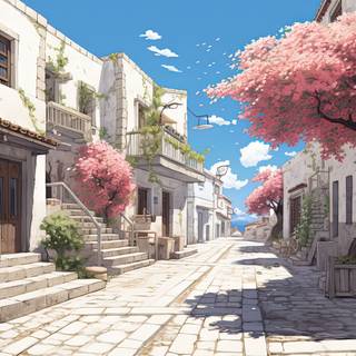 Rusticcore Greece Anime Art