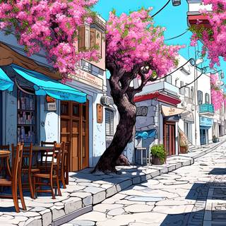 Rusticcore Greece Anime Art