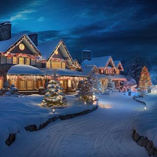 Enchanted Winter Village Lights