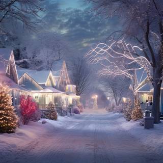 Enchanted Winter Village Lights